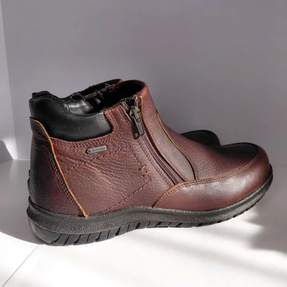 Ara Ruben Ankle Utility Boot Gore Tex Brown Leather Made In Italy Men’s Size 9.5